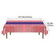 thumbnail image 3 of Tablecloth Flag Patriotic Table Cover Disposable Plastic Memorial Independence Day Decorations Holiday Party, Plastic Table Cover, Flag Design, 36x24 Inches, Waterproof, Easy Cleanup,, 3 of 7