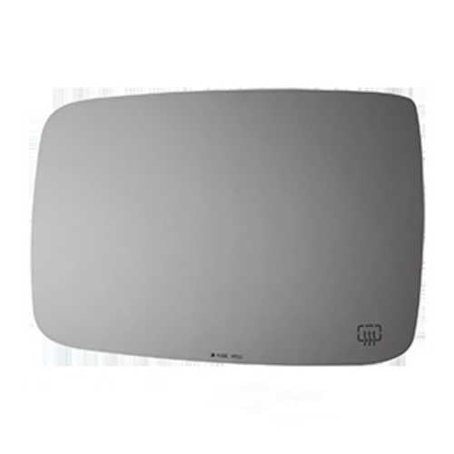 Burco Side View Mirror Replacement Glass with Motor Mount Plate - Clear Glass - 4686HRSG