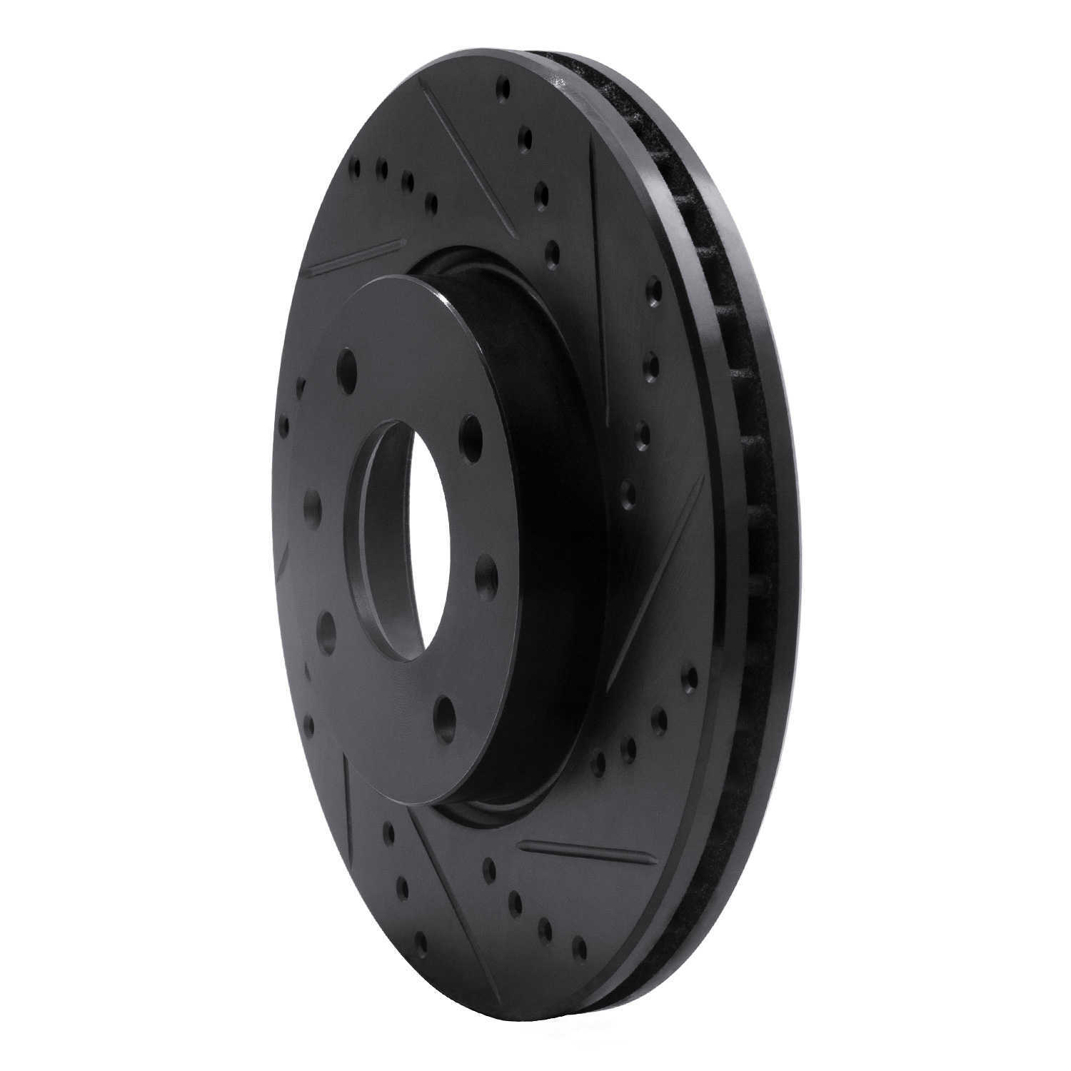 Dynamic Friction Company 633-03000R DFC Brake Rotor - Drilled And Slotted - Black