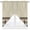 Brown, variant on Swag Curtains Valances for Windows, Green Christmas Tree Short Kitchen Window Curtains Over Sink, Winter Retro Silver Snowflake Cafe Curtains Panel Set Of 2,Rod Pocket, 36 Inches Length