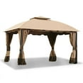thumbnail image 1 of Garden Winds Replacement Canopy for South Hampton Gazebo - Standard 350 - Beige, 1 of 4