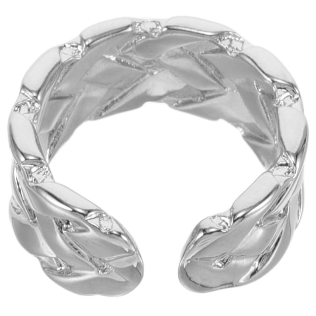 WASHWEPE Anillo De Cobre Dorado Con Abierto Y Ajustable Para Mujer Anillo Único