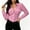 Pink, variant on Tqcoqu Women's Long Sleeve Cotton Linen Button Down Blouse with Pocket Front Y2K Collared Shirt Tops,Army Green Women's S-XXL