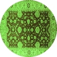 thumbnail image 1 of Ahgly Company Indoor Round Oriental Green Traditional Area Rugs, 6' Round, 1 of 4