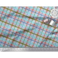 thumbnail image 2 of Soimoi Poly Georgette Fabric Plaid Check Print Fabric by The Yard 52 Inch Wide, 2 of 3