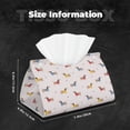 thumbnail image 6 of Lsque Dachshund Dog Puppy Printed Long Tissue Box Cover Holder, Facial Paper Organizer Dispenser,Triangle with Bottom Belt, PVC Leather Decorative Organizer, 6 of 9