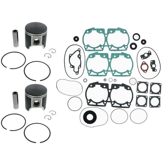 1999 Ski-Doo Formula 670 Deluxe Piston and Gasket Kit Teflon Coated Race-Driven