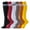 Stripe-6Pcs, variant on Yoyauz 5/6Pair Men's And Women's Calf Compression Socks Suitable For Medical Running, Travel, And Cycling