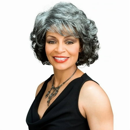 Alicia Beauty Foxy Silver Collections Wavy Medium Style Wigs Premium Synthetic Lightweight Comfort Machine-Stitched Cap Wig Secure & Fabulously Natural – BARBARA (44)