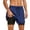 #JIE-Dark Blue, variant on CYiJun Men's Athletic Shorts with Compression Liner Lightweight Gym Workout Running Quick Dry Shorts