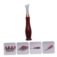 thumbnail image 3 of MERRYHAPY Groove Edges Tool with Wooden Handle for Woodworking Brown 1 Piece Hand Tool, 3 of 7