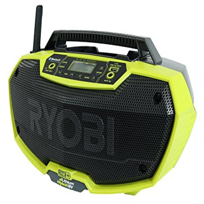 Ryobi P746 One+ 18Volt Lithium Ion / AC DualPowered AM/FM Stereo