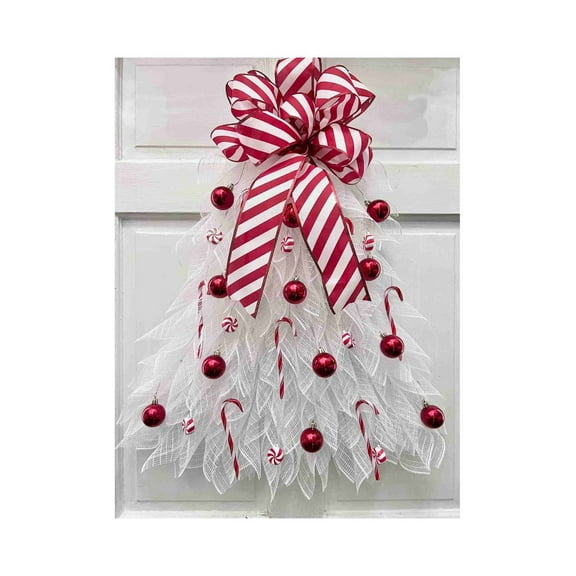 JLFNYA Christmas Wreaths Clearance,Christmas Wreath,Christmas Door Decorations Clearance