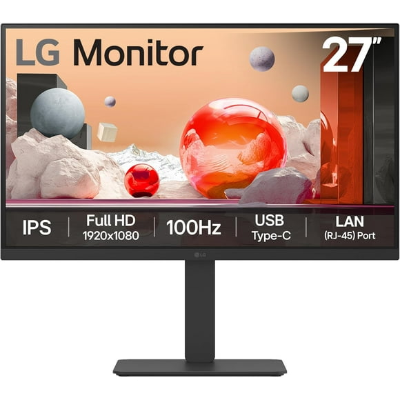 LG 27", 1920 x 1080, Black, 27BA750-B