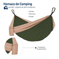thumbnail image 2 of Hamaca Camping con Kit De Instalación Verde Militar, 2 of 5