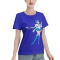 thumbnail image 2 of T-Shirt Basique à Manches Courtes pour Femmes Sailor Moon Mizuno Ami, 2 of 6