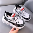 thumbnail image 7 of Entyinea Toddler Boys Girls Light Up Shoes LED Flashing Lightweight Mesh Breathable Running Sneakers for Toddler Little Kid Toddler Shoes Toddler Shoes White for 10, 7 of 7