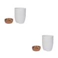 thumbnail image 3 of Bearachild Macetas innovadoras y universales de 3 piezas para interior y exterior, macetas de riego ligeras y portátiles, hierbas múltiples Blanco+marrón 6.5 pulgadas 3 2Conjunto, 3 of 6