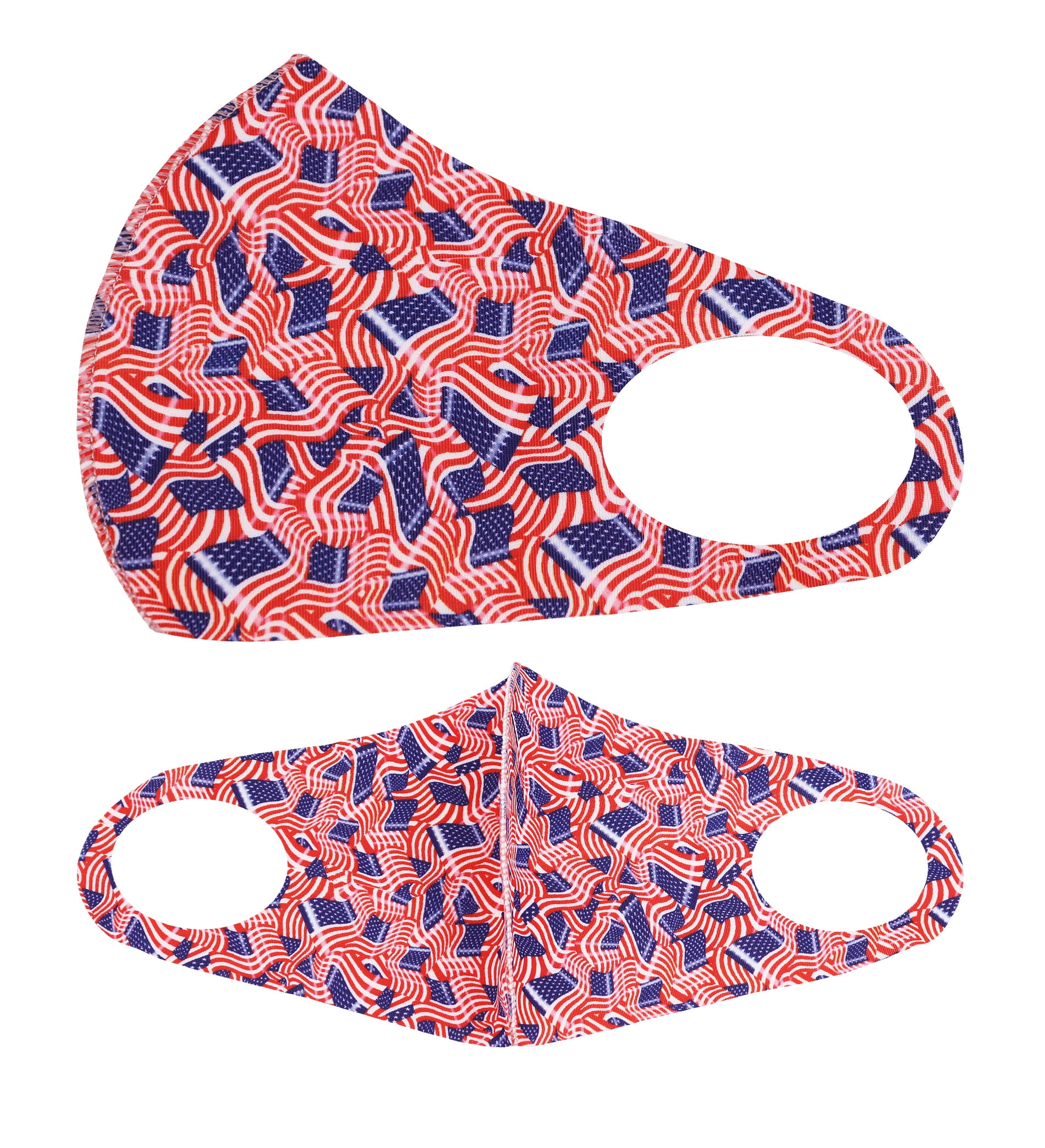 USA Flag Washable Reusable Cloth Protection Face Cover Stretch Handmade Mask