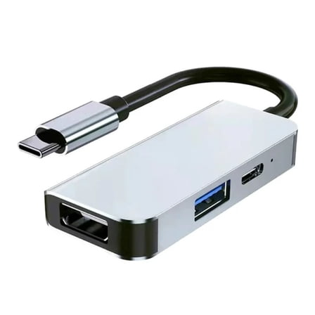 3 in 1 Type-C Network Hub Multi-Splitter Adapter with HD   USB3.0   PD for PC Computer Accessories