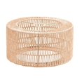 thumbnail image 1 of Paper Rope Lampshade Ceiling Light Shade Boho Chandelier Shade Bulb Guard for Restaurant Cafe Living Room 22x11cm, 1 of 10