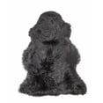 thumbnail image 2 of 2' x 3' Black New Zealand Natural Sheepskin Rug, 2 of 6