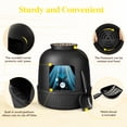 thumbnail image 5 of Norcho Hidden Cat Litter Box Enclosure, Plant Corner Furniture with Stainsteel Scoop, Black, 5 of 9
