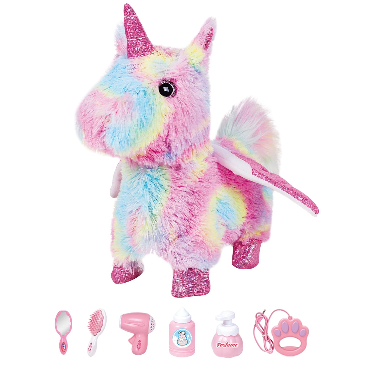 Electronic Walking Plush Unicorn Toy Robot Unicorn with Remote Control