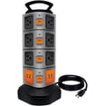 thumbnail image 3 of Yeacher Protecteur de Surtension Tour avec Protecteur de Surtension Tour avec Protecteur de Surtension 14 Prises 4 USB, 3 of 8
