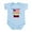 Sky Blue, variant on CafePress - Made In America With Venezuelan Parts Body Suit - Baby Light Bodysuit, Size Newborn - 24 Months