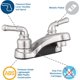 thumbnail image 2 of Grifo para lavabo de baño con revestimiento metálico Pacific Bay Lynden, 2 of 9