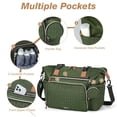 thumbnail image 4 of Bolsa de pañales para bebés Tonyeee, grande, impermeable, verde oscuro, 4 of 7