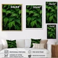 thumbnail image 4 of Designart "Verdant Abundance Ferns Plant wall decor I" Floral & Botanical Floater Framed Wall Art Living Room, 4 of 7