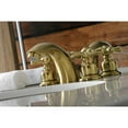 thumbnail image 4 of Kingston Brass KB947AXSB Victorian Mini-Widespread Bathroom Faucet, Brushed Brass, 4 of 5