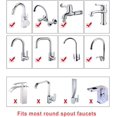 thumbnail image 5 of 3 piezas de filtro de grifo giratorio de 360 ​​grados, dispositivo de ahorro de agua para grifo y antisalpicaduras para cocina y baño (rosa, azul, verde), 5 of 5
