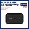 thumbnail image 3 of Enrutador MiFi portátil 4G WiFi 150Mbps 10000 MAh Módem MiFi Punto de acceso inalámbrico móvil para automóvil con tarjeta SIM Negro, Negro, 3 of 5