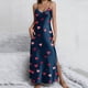 thumbnail image 2 of Falda Larga Verano Día de San Valentín Impreso V-Cuello Dividido Correa sin Mangas Maxi Vestido, Faldas Largas de las Mujeres para el Uso Casual de la Playa, 2 of 8