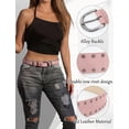 thumbnail image 5 of FEOYA PU Leather Belts for Women Studded Punk Belts Ladies Rock Rivet Belts Gothic Adjustable Goth Y2k Fashion Belts for Rocker Outfits Steampunk Costume Jeans Dresses, 5 of 6