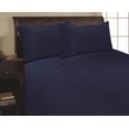 thumbnail image 4 of Elegance Linen 1800 Thread Count PLEATED DESIGN Egyptian Quality Luxurious Silky Soft WRINKLE RESISTANT 4 pc Sheet set, Deep Pocket Up to 16" - All Size and Colors, Full Navy, 4 of 4