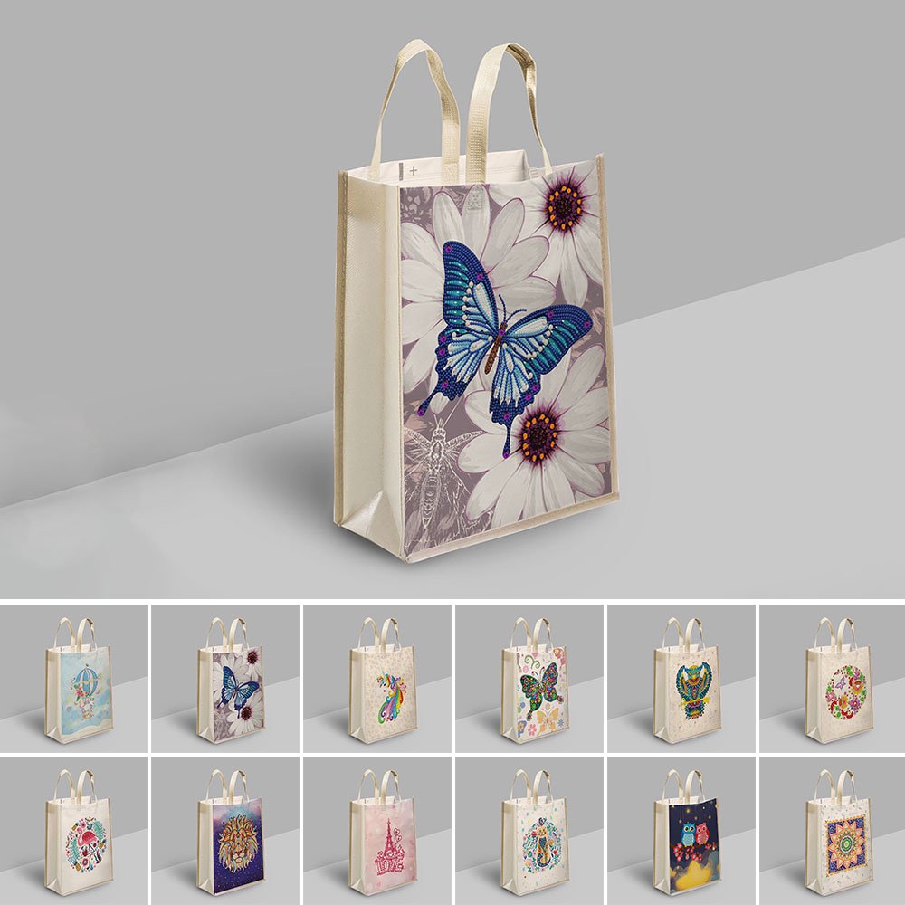 Goory Diamond Painting Tote Bag Reusable Durable Shopping Bag DIY