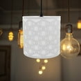 thumbnail image 5 of WEUVEB Decorative White Iron Lampshade Drum Shape for Ceiling Or Pendant Light, 5 of 9