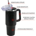 thumbnail image 4 of Halloween Tumbler with Lid and Straw 40oz,5D Black Gothic Bats Vacuum Insulated Leak Proof Tumbler,Goth Cute Spooky Gift Women Girls,Fall Thanksgiving Accessories Stainless Steel Coffee Cup, 4 of 6