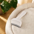 thumbnail image 6 of Pet Deshedding Brush Curved Stainless Steel Blade Grooming Comb Shedding Tool For Medium Long Haired Dogs And Cats, 6 of 9