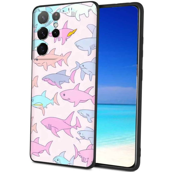 Compatible with Samsung Galaxy S22 Ultra Phone Case, shark-fish-212 Case Silicone Protective for Teen Girl Boy Case for Samsung Galaxy S22 Ultra