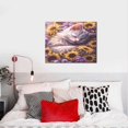 thumbnail image 4 of Lsque Warm Sunflower Sleeping Cat Print Wall Art – Decorative Picture for Living Room, Bedroom, and Office (Horizontal), 4 of 6