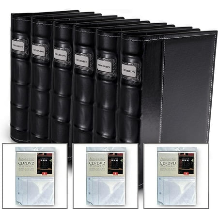 Bellagio-Italia CD/DVD Storage Binder Set - Black | Walmart Canada
