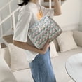 thumbnail image 1 of Bolso De Cosméticos Bolso de embrague coreanos de maquillaje de algodón grande Impresión de cremallera para mujeres niñas, 1 of 5