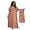 Orange, variant on Women Kaftan Dress Plus Size Batwing Sleeve Loose Maxi Summer Cover Up with Matching Scarf Casual Mumu Nightgown Satin Beach Vacation Loose Fit Flowy Lightweight Comfortable