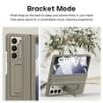 thumbnail image 7 of Case for Samsung Galaxy Z Fold 5 with Kickstand, PU Leather Hinge Protection & Full Body with Built-in Screen Protector PC Protective Phone Stand Case for Samsung Galaxy Z Fold 5G, Brown, 7 of 7