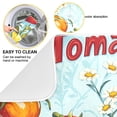 thumbnail image 2 of Yayeee Dish Drying Mat for Kitchen Counter 16"x18" Microfiber Absorbent Pad, Blue Tomatoes, 2 of 7